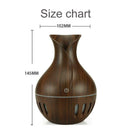130mL Aroma Essential Oil Diffuser Ultrasonic Humidifier (Dark Brown B) A