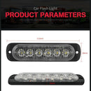 12V-24V 6LED Light Flash Emergency Car Vehicle Warning Strobe Flashing Blue R3K8