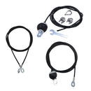 3x 2m Fitness DIY Pulley Cable System Arm Hand Strength Workout Accessory