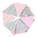 12 Flags Triangular Red Flag Bunting Wedding Birthday Party Home Decoration