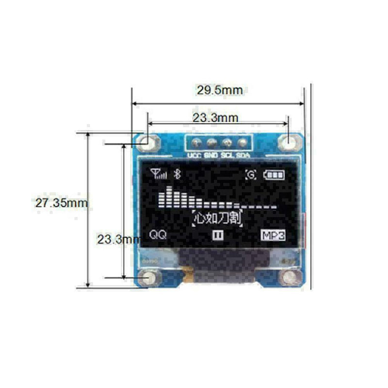 096" I2C IIC Serial 128X64 OLED LCD Display SSD1306 D4C4 For 51 STM32P G7L7 R3X4