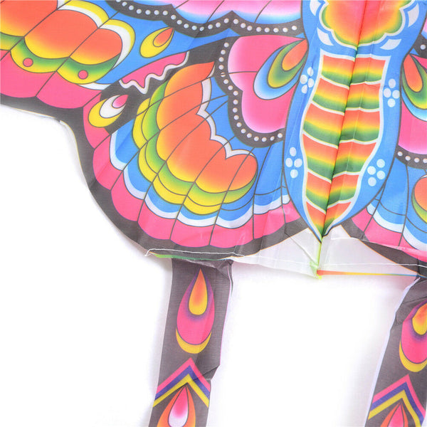 90*50cm Nylon Butterfly Kite Outdoor Foldable Children's Kite with 50M Line A Gw