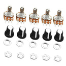 5pcs WH148 B5K Linear Potentiometer Shaft 15mm with Nut & Gasket Accessories