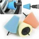 Wheel Hub Polish Buffing Shank Polishing Sponge Cone Metal Foam Pad Car Home 6mm