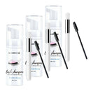 3x Eyelash Extension Shampoo 50ml Foam Cleanser to Remove