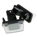 2PCS LED License Plate Light 3528 SMD No Error Number For Peugeot 206 98-10