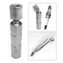 Chrome 14mm 3/8inch Drive Magnetic 12 Angle Spark Plug Wobble Socket for BMW