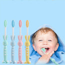 Children Cartoon rabbit Pattern Toothbrush Oral Teeth Care Kids color random 3c