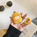 Silicone Cartoon Fairy Duck Pattern Protective Case Shockproof Cover for Airpods