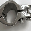 Stainless Steel Boat Canopy Tube Knuckle Clamp Suits 0.87" OD Tube Hinged