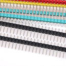 60Pcs 40 Pin Single Row Male Pin Headers Socket Strip Connector 2.54mm Pitch