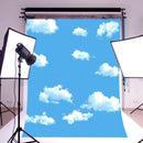 5x7FT Blue Sky Cloud vinyl Photography Backdrop Photo background Prop For S