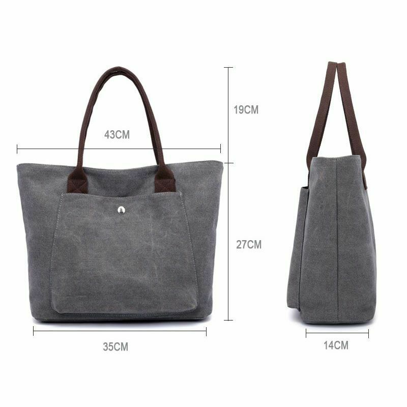 Women's Bags Shoulder Bag Solid Canvas Bag Totes Female Canvas Handbags Lad S4C3