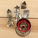 7pcs Stainless Steel Biscuit Pastry Cookie Cutter Cake Decor Baking Mould EWZ