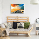 Painting By Numbers Kit DIY Sky Railway Hand Painted Canvas Oil Art Picture