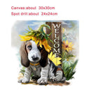 Cute Dog 5D Diamond Painting DIY Embroidery Cross Stitch Home Decor Gifts