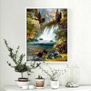 DIY Full Diamond Embroidery nature waterfall photo custom Diamond Painting