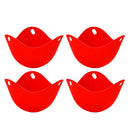 12x Silicone Egg Poacher Dishwasher Stovetop Egg Cooker For Kitchen Microwave