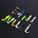 62Pcs Fishing Tackle Lures Soft Baits Silicone Fishing Bait Carp Accessory