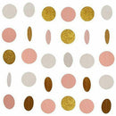 Round Banner Dot Wreath Banner Glitter Round Banner Hanging Ornament Garlan