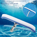 18 Inch Outdoor Pool Wall Brush Swimming Pool Cleaning Tool Aluminum Handle