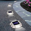 Steady ON Solar LED Traffic Sign Security Light Road Stud Decor Red Light