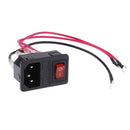 10A 220V/110V Inlet Module Plug Fuse Switch Male Power Socket