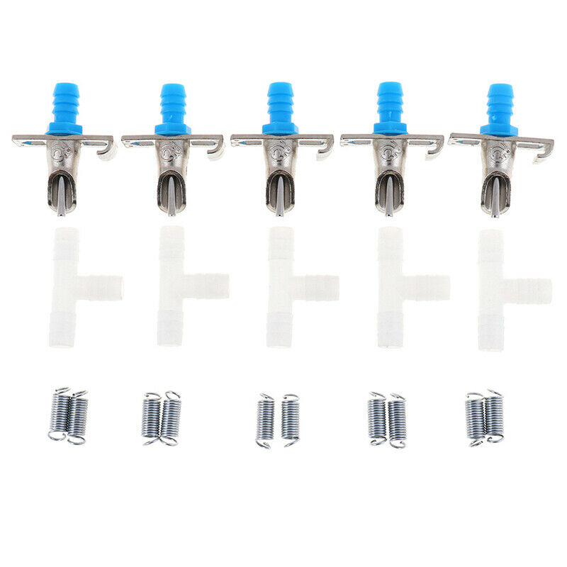 5X Double spring Automatic Nipple Water Feeder Drinker Waterer For Rabbit Jf Kw