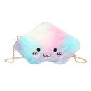 Lovely Plush Women Crossbody Bags Cartoon Chain Shoulder Handbag (Style 2)