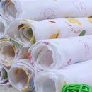 25x25cm 4pcs Baby Face Hand Towels Feeding Wipe Wash Cloth Towel Cartoon Pattern