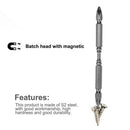10pcs PH2 Hardness Magnetic 110mm Double Head Cross Head Screwdriver Bit