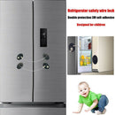 2 Pieces Refrigerator Door Lock Strong Adhesive Freezer Door Lock File Draw