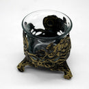 New Retro With Glass Candlestick Old Carved Hollow Candlestick Decoration D E4R7