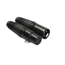 10 Pairs Of XLR 3-pin Male To Female Connection Microphone Cable Audio Adapter