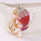 Exquisite Crystal Fish Keychains Holder Goldfish Purse Bag Pendant Keyrings