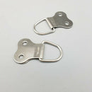 picture frame hanging D ring double NP nickel plated with screws ( pack of  Y2H8