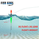 10Pcs/Lot Fishing Float Bobber Set Mix Size Color Plastic Vertical Buoy Fis Y4P1