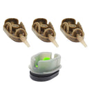 3+1 Inline Method Carp Fishing Bait Basket Feeders Mould Set (40g/50g/60g) A