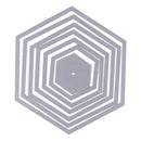 Hexagon spiral Die Cuts Metal Cutting Dies In Scrapbooking Embossing A