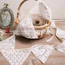 2.5 m beige lace Pennant Pennant decoration party wedding event V8F1