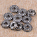 10pcs F608ZZ 8x22x7 mm Bearing steel Shielded Flanged Ball Bearing F608ZZ