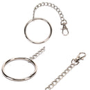 20cm Long Metal Wallet Chain Belt Rock Hipster Pant Jean Keychains Big RingPun3C