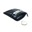 Men Women Leather Coin Card Key Wallet Pouch Carbon Fiber Mini Purse Zipper Bag