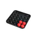 Heavy duty Standard Billiards Pool Ball Tray for 22 Balls 2.05 Inch Black