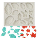 2Pcs Maple Leaf Silicone Cake Fondant Chocolate Sugarcraft Mold DIY Baking Decor