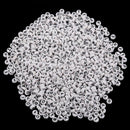 1000 White Mixed Letter/ Alphabet Acrylic Beads 7mm(1/4 inch)