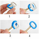 8Pc Bright Colors Hollow Silicone Key Cap Covers Topper Keyring With Bly Braille