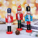 1pc Christmas Decoration 12cm Wood Made Nutcracker Puppet New Year Christ JR