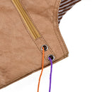 Travel Knitting Yarn Storage Bag Organizer for Crochet Needles Wool Brown