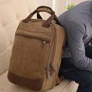 Canvas Shoulder Bag Handbag with Two Large Bag Backpack Computer Backpack S